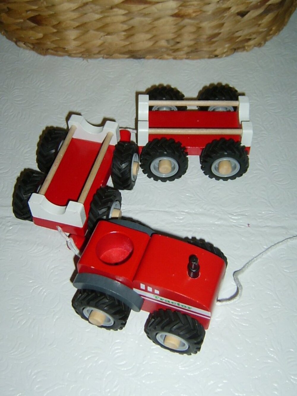 Egmont Toys Wooden Tractor Set, VGUC